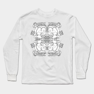 You Can Do It Doodle Art Motivation Black and White Long Sleeve T-Shirt